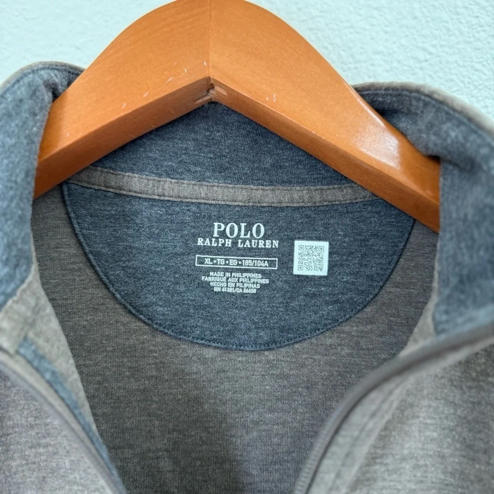 Brand New Polo Ralph Lauren Light Brown Zip-Up Sweater Pullover Men’s Size XL